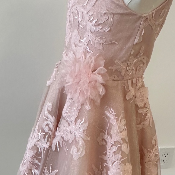 Zoe Ltd. Girls Formal Pink Dress LIKE NEW, WORN ONE TIME Size 8, Valentine's Day - Picture 4 of 16